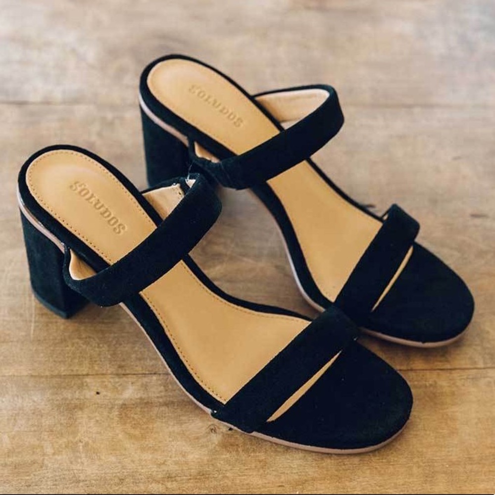 Soludos Ines Heel in Black